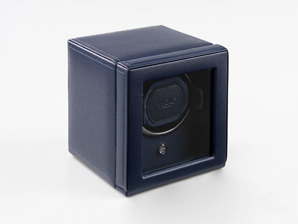 WOLF Cub Watch winder, 1 Watch, Blue, Vegan Leather, 461117 - Image 6