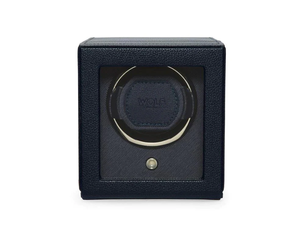 WOLF Cub Watch winder, 1 Watch, Blue, Vegan Leather, 461117 - Image 9