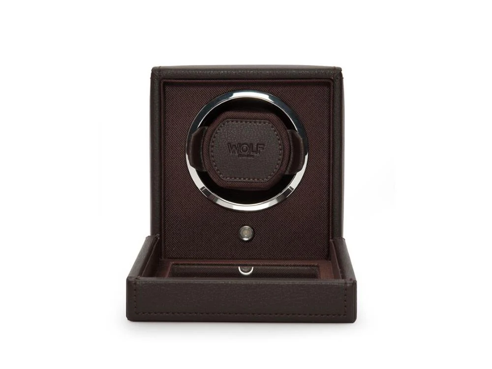 WOLF Cub Watch winder, 1 Watch, Brown, Vegan Leather, 461106 - Image 2