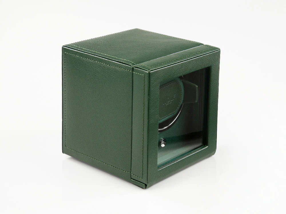 WOLF Cub Watch winder, 1 Watch, Green, Vegan Leather, 461141 - Image 3
