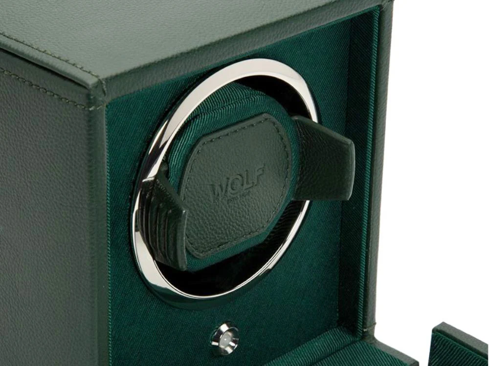 WOLF Cub Watch winder, 1 Watch, Green, Vegan Leather, 461141 - Image 5