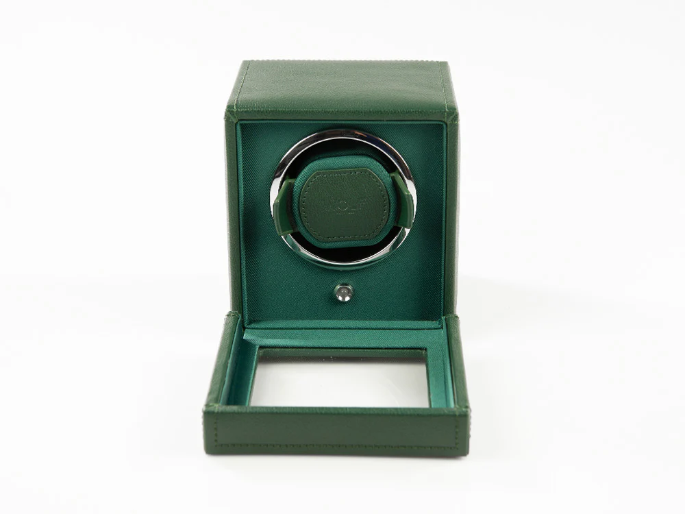 WOLF Cub Watch winder, 1 Watch, Green, Vegan Leather, 461141 - Image 6