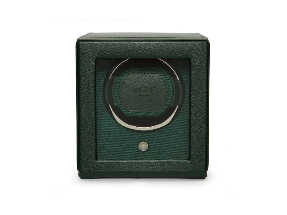 WOLF Cub Watch winder, 1 Watch, Green, Vegan Leather, 461141 - Image 9