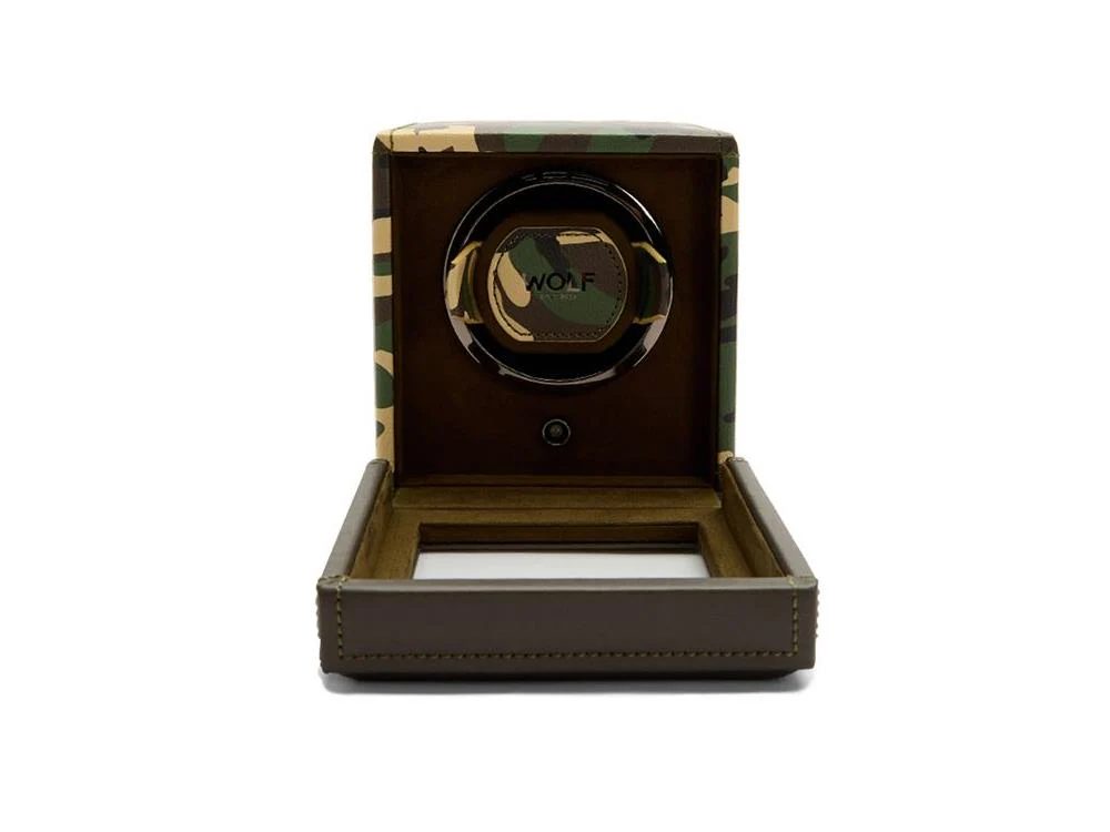 WOLF Elements Earth Watch winder, 1 Watch, Green, Vegan Leather, 665130 - Image 6