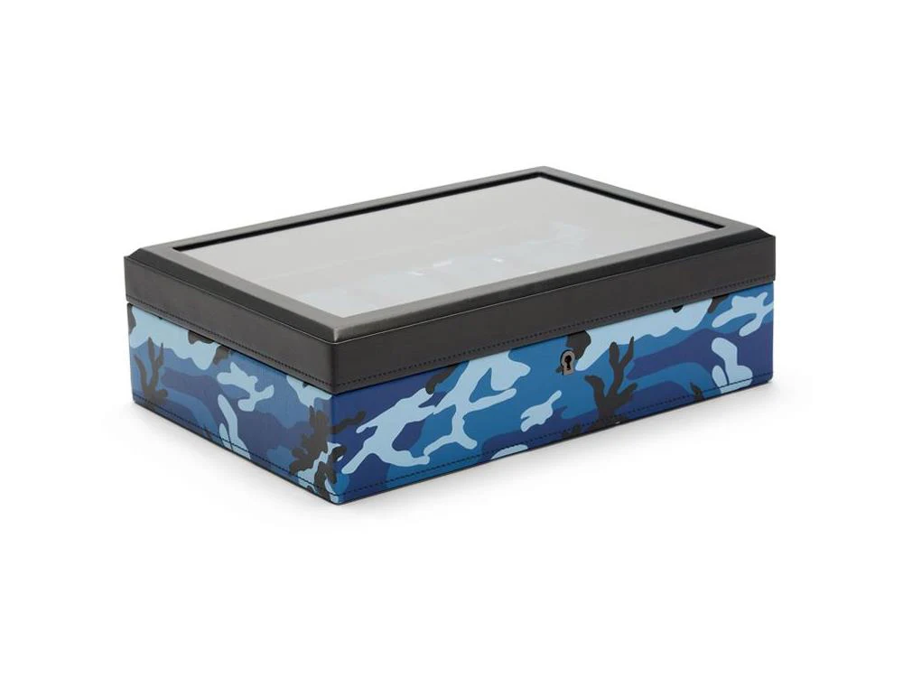 WOLF Elements Water Watch box, 10 Watches, Blue, Vegan Leather, 665471 - Image 4