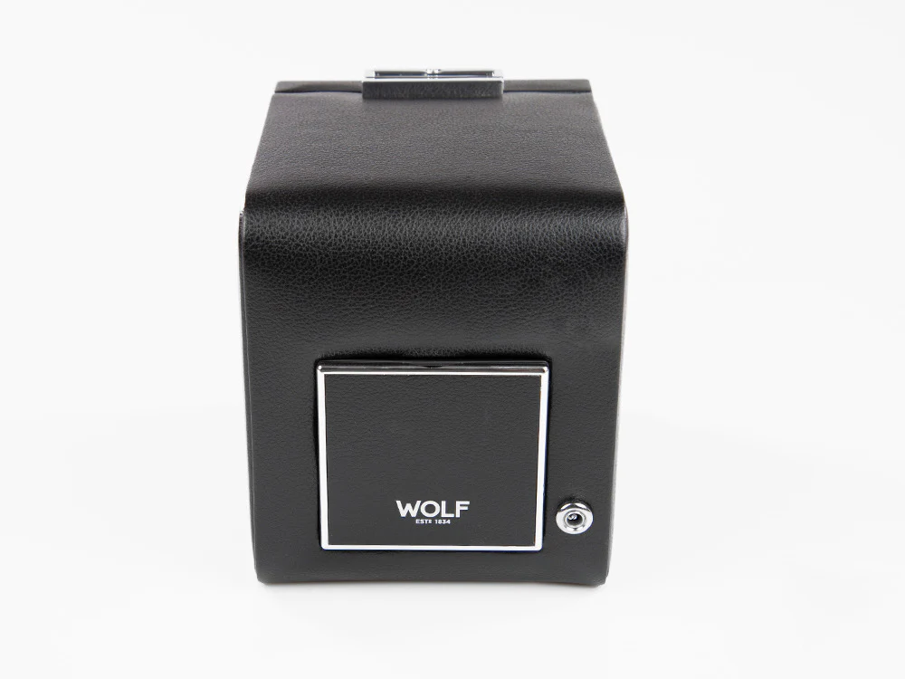 WOLF Roadster Watch winder, 1 Watch, Black, Vegan Leather, 457056 - Image 7