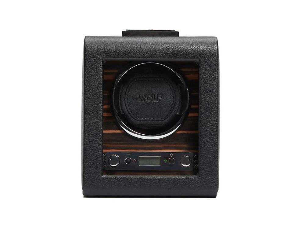 WOLF Roadster Watch winder, 1 Watch, Black, Vegan Leather, 457056 - Image 9