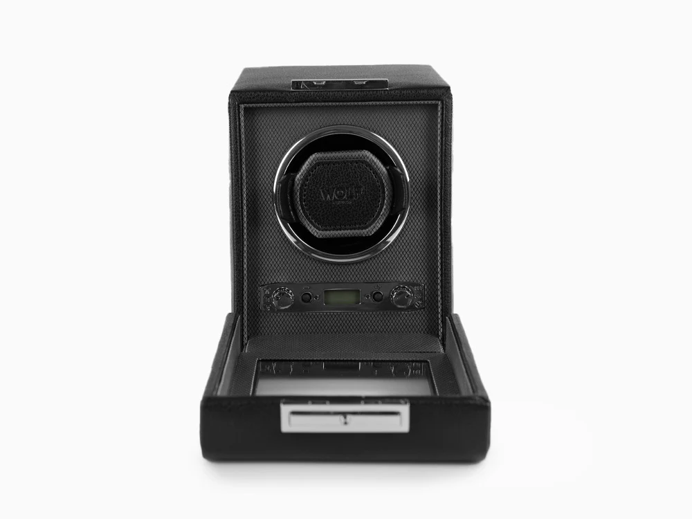 WOLF Viceroy Watch winder, 1 Watch, Black, Vegan Leather, 456002 - Image 3