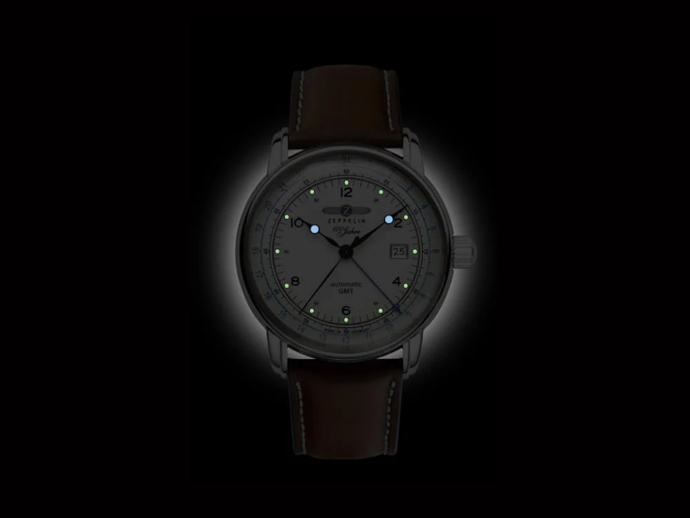 Zeppelin 100 Years Zeppelin Ed. 1 Automatic Watch, 42 mm, Day, 8666-1 - Image 3