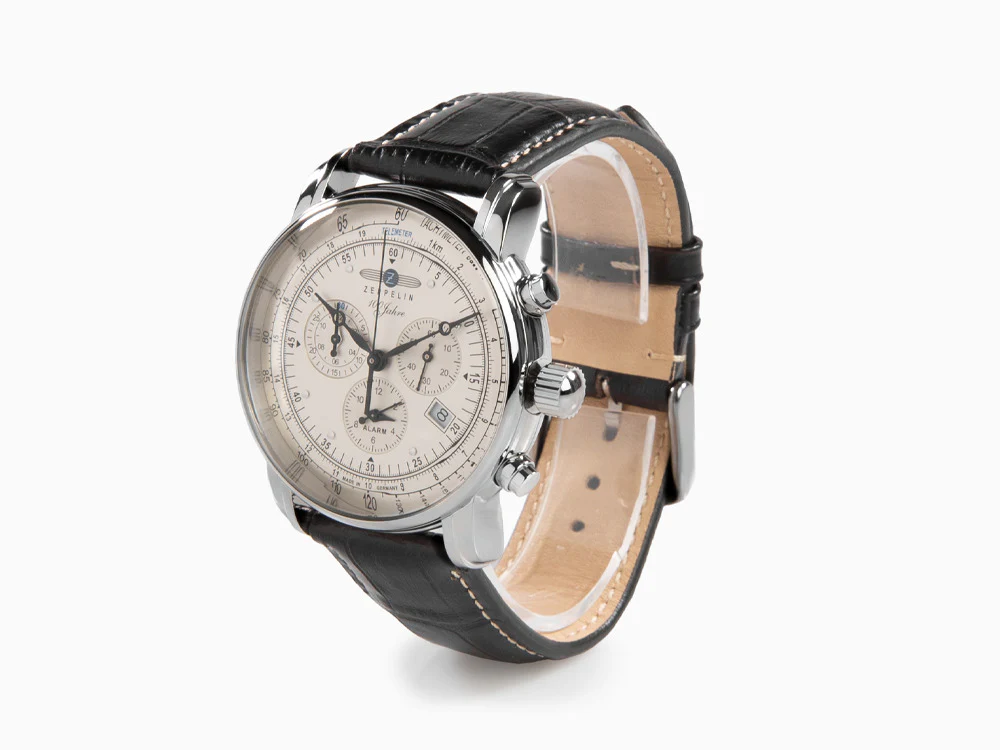 Zeppelin 100 Years Zeppelin Ed. 1 Quartz Watch, 42 mm, Day, 7680-1 - Image 4