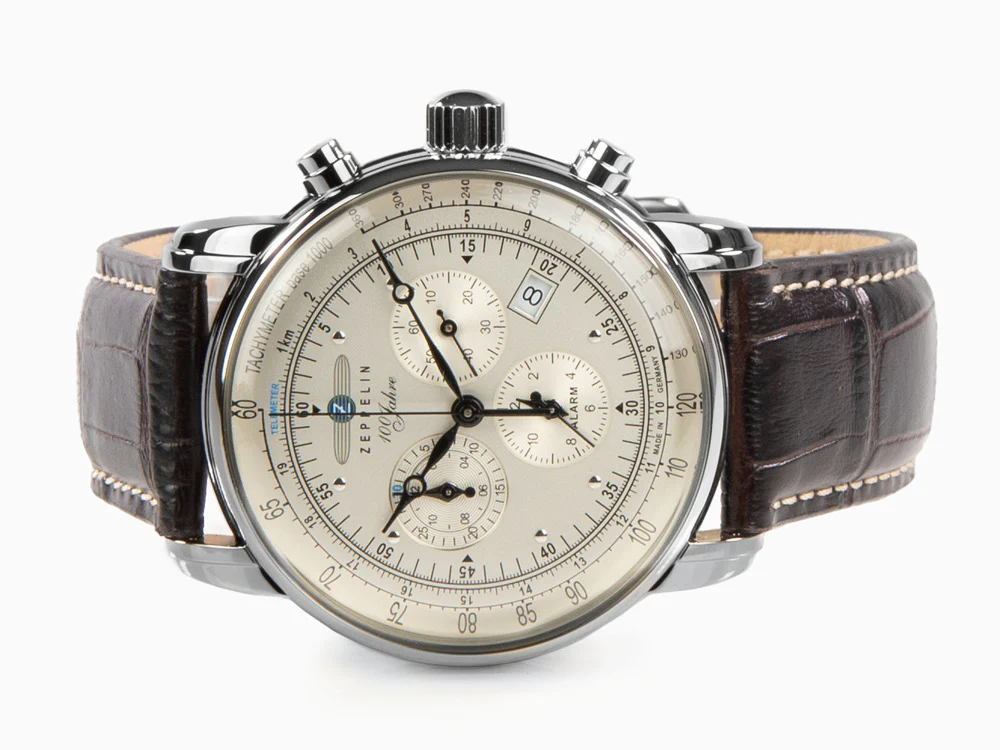 Zeppelin 100 Years Zeppelin Ed. 1 Quartz Watch, 42 mm, Day, 7680-1 - Image 7