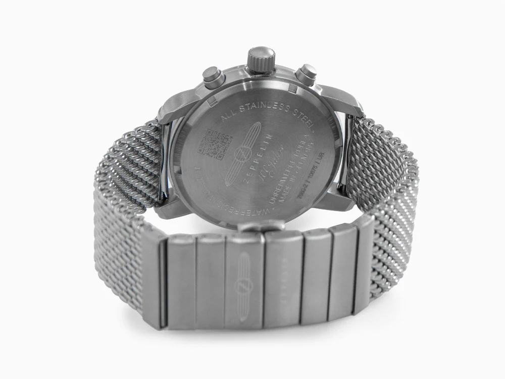 Zeppelin 100 Years Zeppelin Ed. 1 Quartz Watch, Black, 42 mm, Day, 7680M-2 - Image 3
