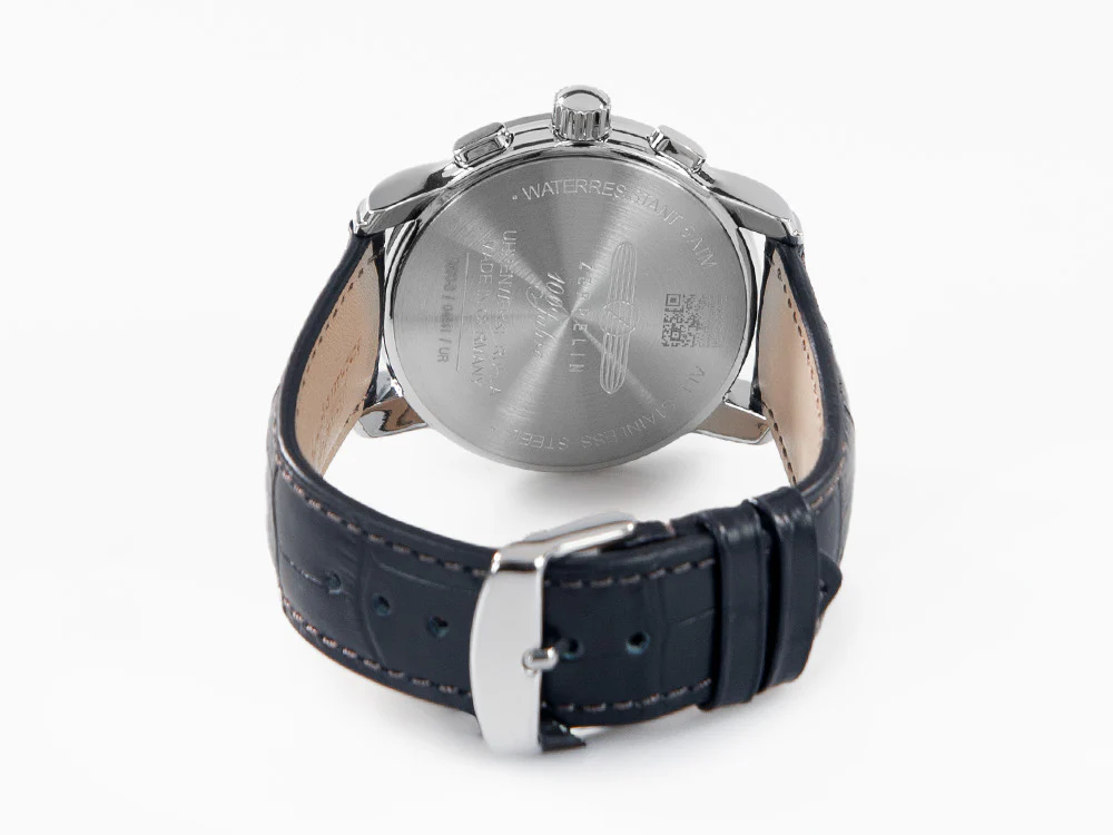 Zeppelin 100 Years Zeppelin Ed. 1 Quartz Watch, Blue, 42 mm, Day, 8670-3 - Image 3
