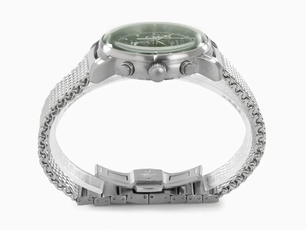 Zeppelin 100 Years Zeppelin Ed. 1 Quartz Watch, Green, 42 mm, Mesh, 8680M-4 - Image 5