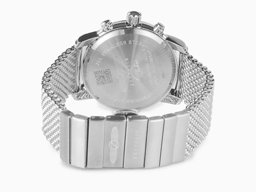 Zeppelin 100 Years Zeppelin Ed. 1 Watch, Beige, 42 mm, Day, Mesh strap, 8680M-3 - Image 3