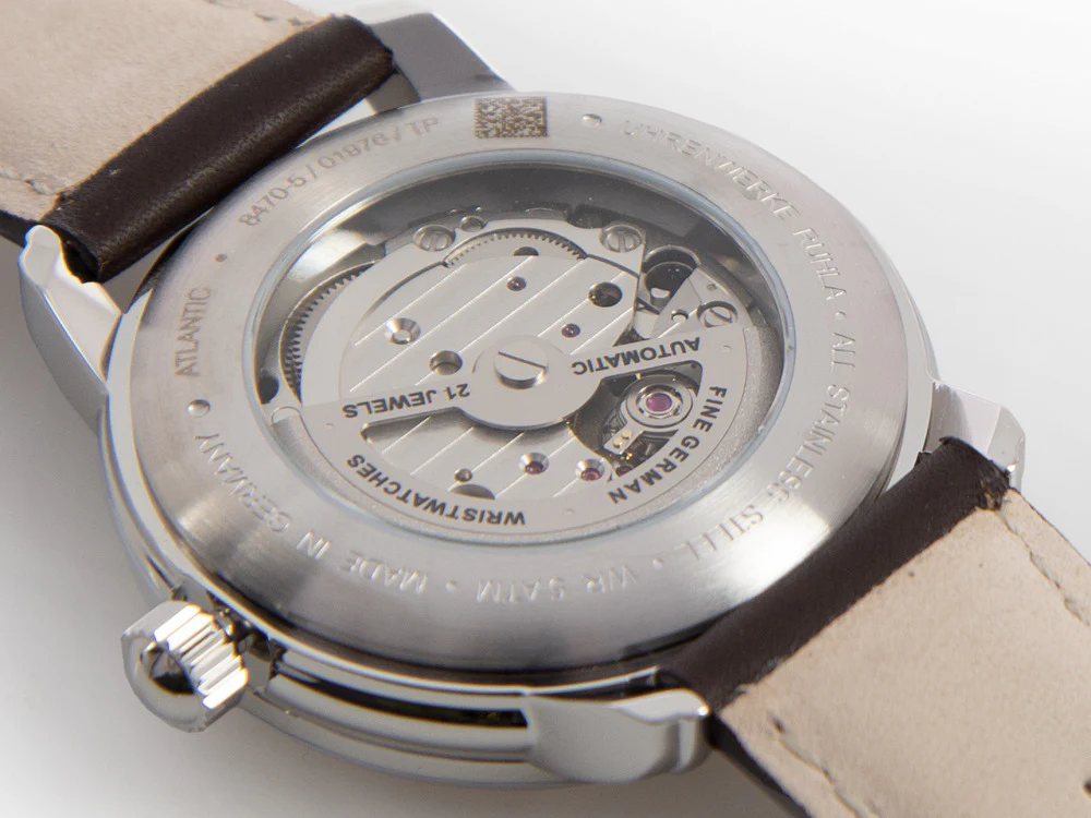 Zeppelin Atlantic Automatic Watch, Beige, 41 mm, Day, Leather strap, 8470-5 - Image 9