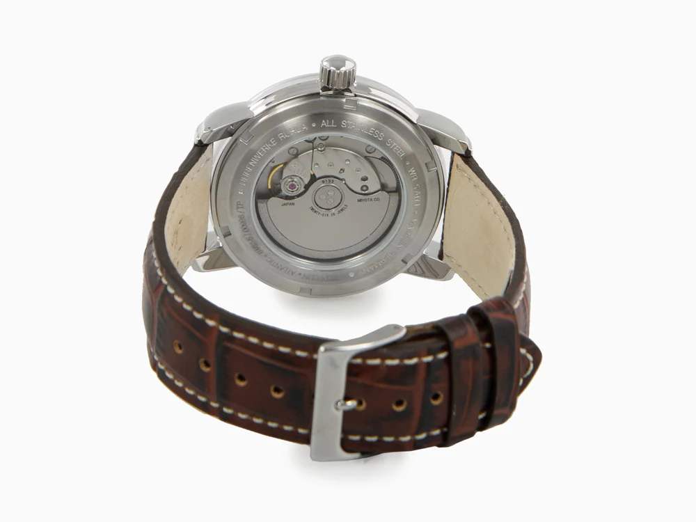 Zeppelin Atlantic Automatic Watch, Beige, 42 mm, Day, Leather strap, 8462-5 - Image 3
