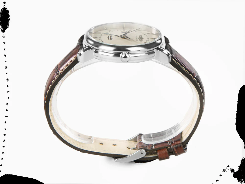 Zeppelin Atlantic Quartz Watch, White, 41 mm, Day, Leather strap, 8442-5 - Image 5
