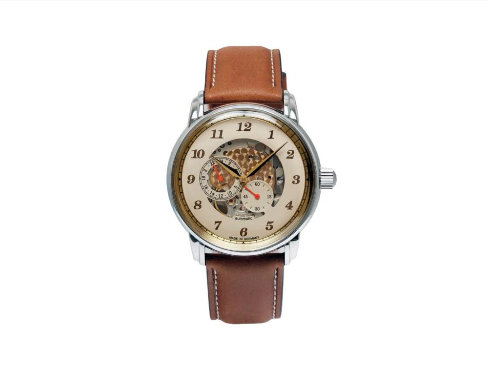 Zeppelin Captain Line Automatic Watch, Beige, 42 mm, 8658-5 - Image 2