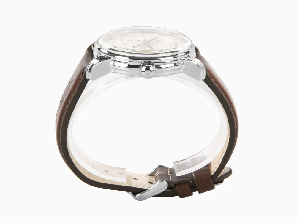 Zeppelin Captain Line Automatic Watch, Beige, 42 mm, Leather strap, 8662-5 - Image 5