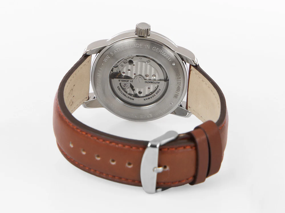 Zeppelin Captain Line Automatic Watch, Blue, 42 mm, Leather strap, 8662-3 - Image 3
