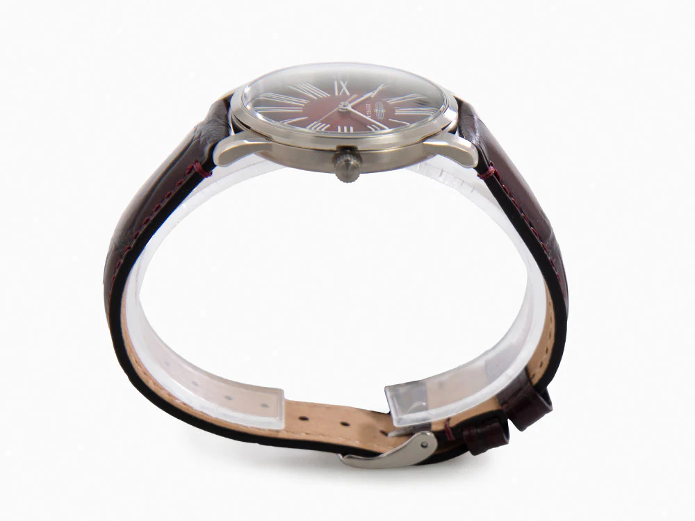 Zeppelin Flatline Lady Quartz Watch, Burgundy, 36 mm, 8345-5 - Image 5