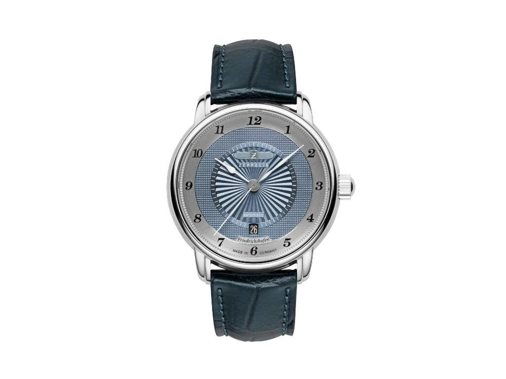 Zeppelin Friedrichshafen Automatic Watch, Blue, 40 mm, Day, 8556-3 - Image 2