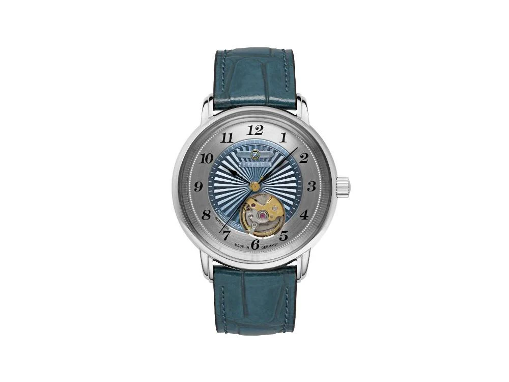 Zeppelin Friedrichshafen Ladies Automatic Watch, Blue, 36 mm, 8567-3 - Image 2
