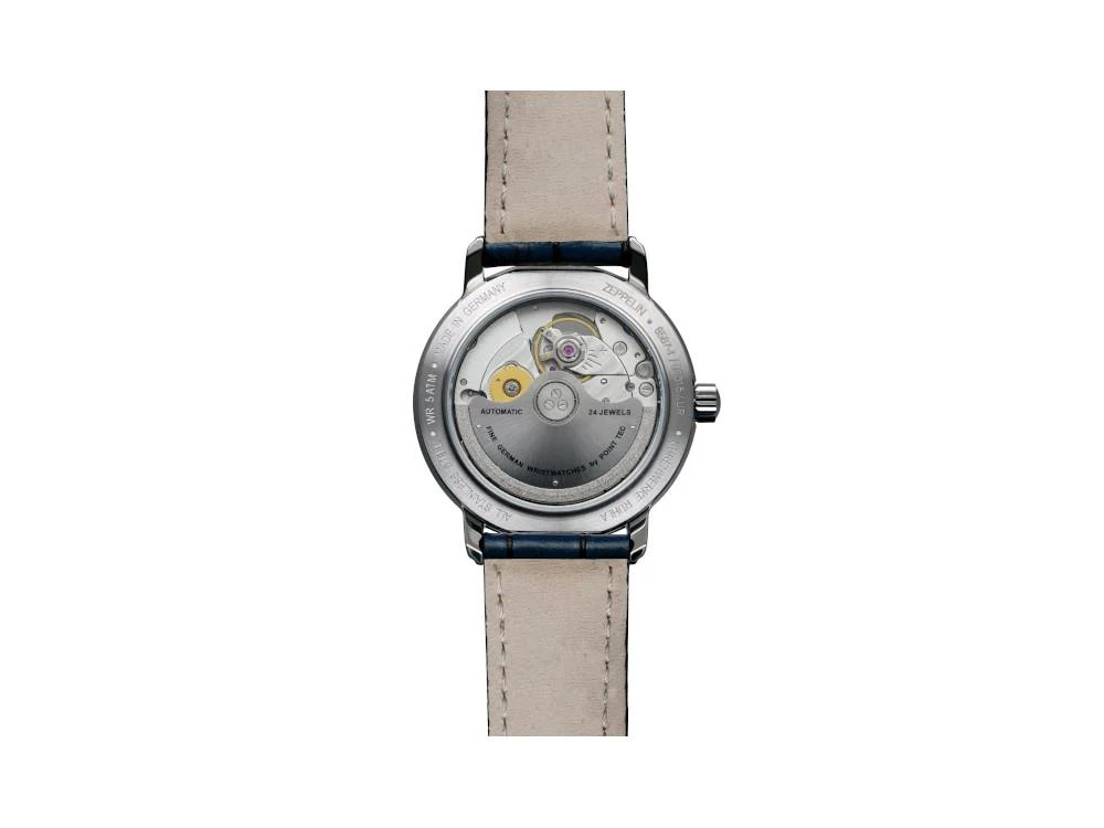 Zeppelin Friedrichshafen Ladies Automatic Watch, Silver, 36 mm, 8567-1 - Image 3