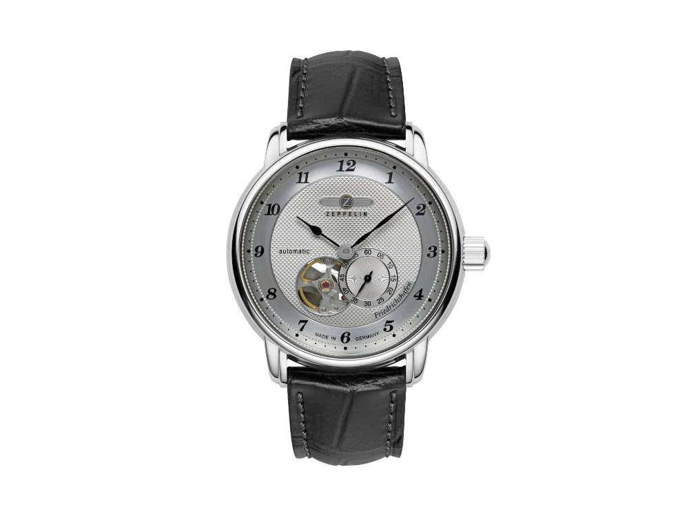 Zeppelin Friedrichshafen Open Heart Automatic Watch, Silver, 40 mm, 8566-4 - Image 2