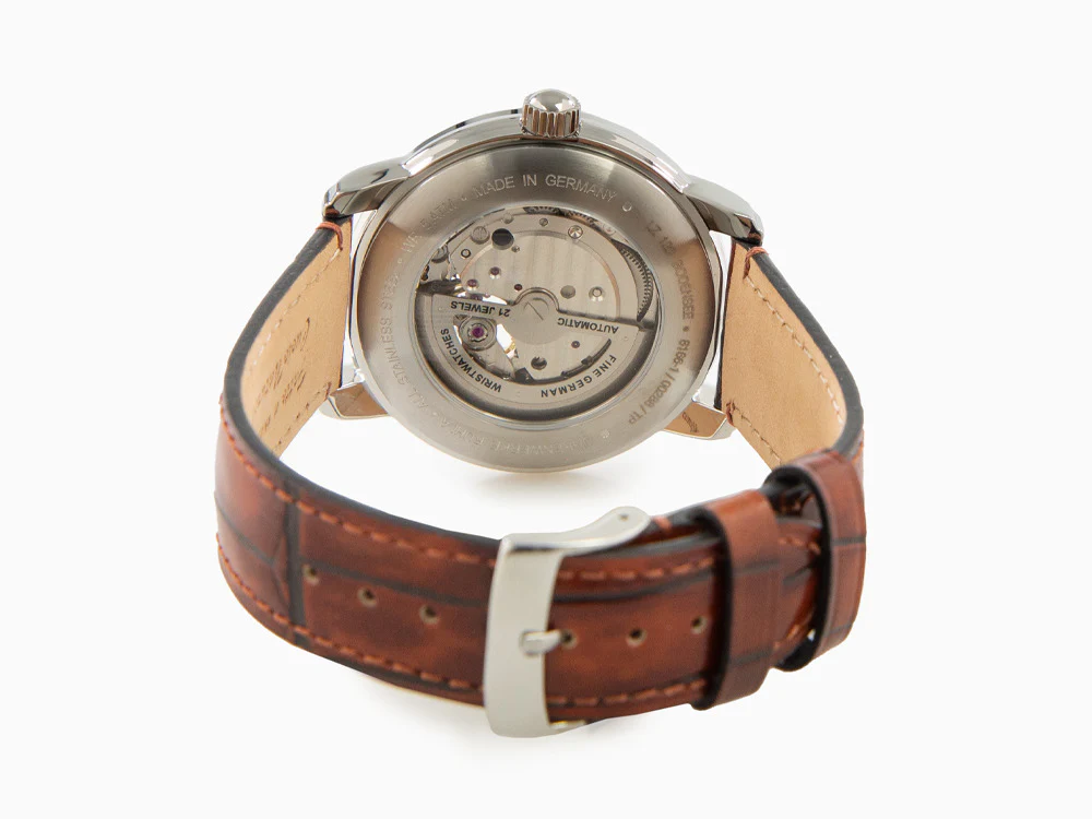 Zeppelin LZ 120 Bodensee Automatic Watch, Beige, 40cm, Leather strap, 8166-1 - Image 3
