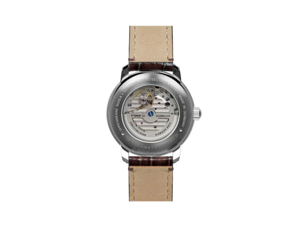 Zeppelin LZ 120 Bodensee Automatic Watch, Green, 40cm, Leather strap, 8160-4 - Image 3