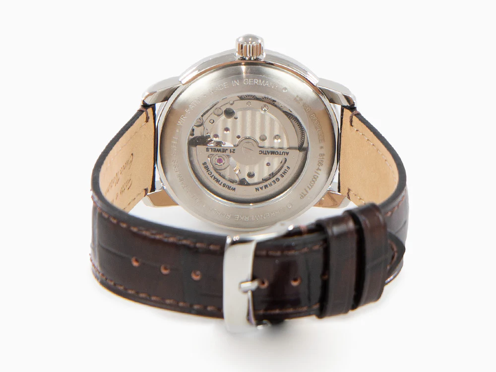 Zeppelin LZ 120 Bodensee Automatic Watch, Green, 40mm, Leather strap, 8166-4 - Image 3