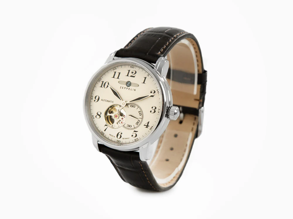 Zeppelin LZ 127 Graf Zeppelin Automatic Watch, Beige, 40 mm, 7666-5 - Image 4