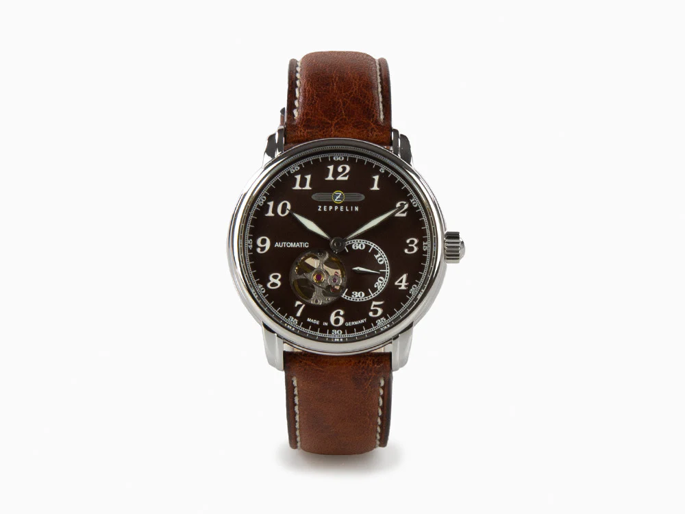 Zeppelin LZ 127 Graf Zeppelin Automatic Watch, Brown, 40 mm, 7666-4 - Image 2