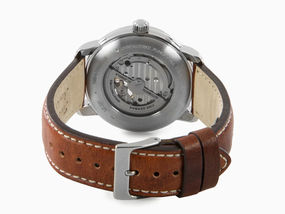 Zeppelin LZ 127 Graf Zeppelin Automatic Watch, Brown, 40 mm, 7666-4 - Image 3