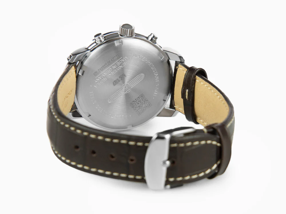 Zeppelin LZ 127 Graf Zeppelin Quartz Watch, Beige, 40 mm, Chronograph, 7684-5 - Image 3