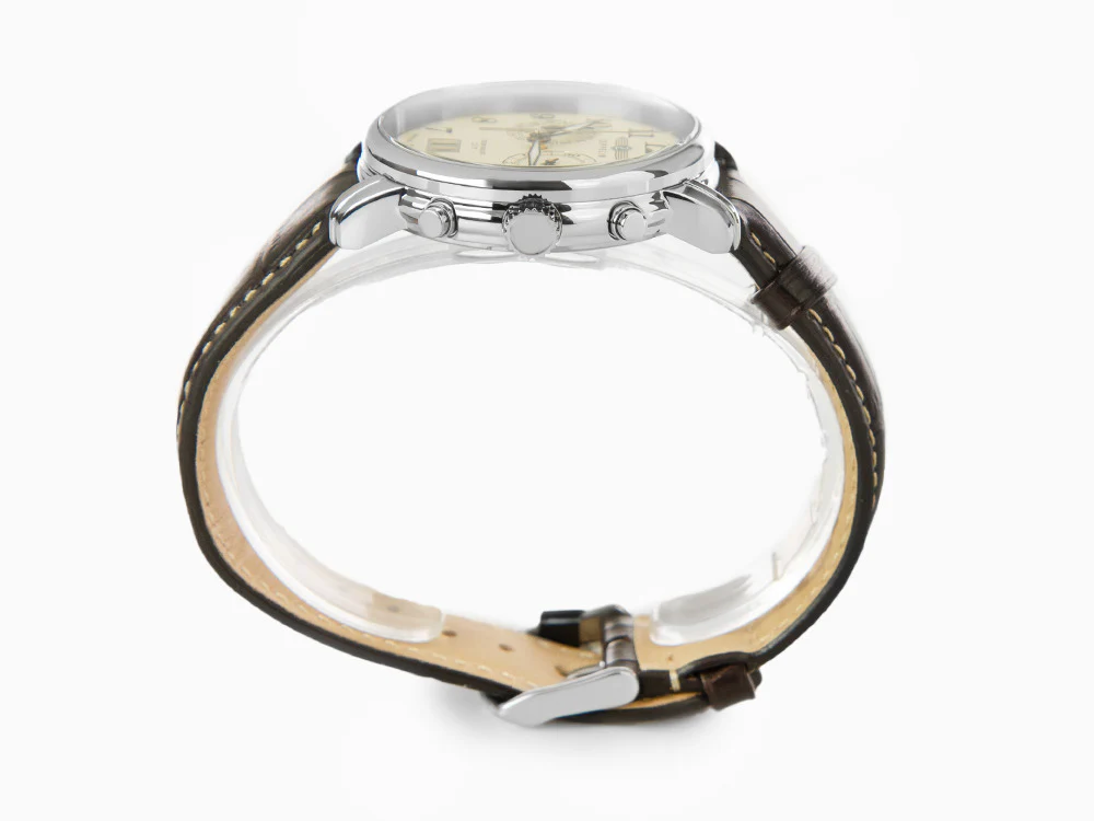 Zeppelin LZ 127 Graf Zeppelin Quartz Watch, Beige, 40 mm, Chronograph, 7684-5 - Image 5