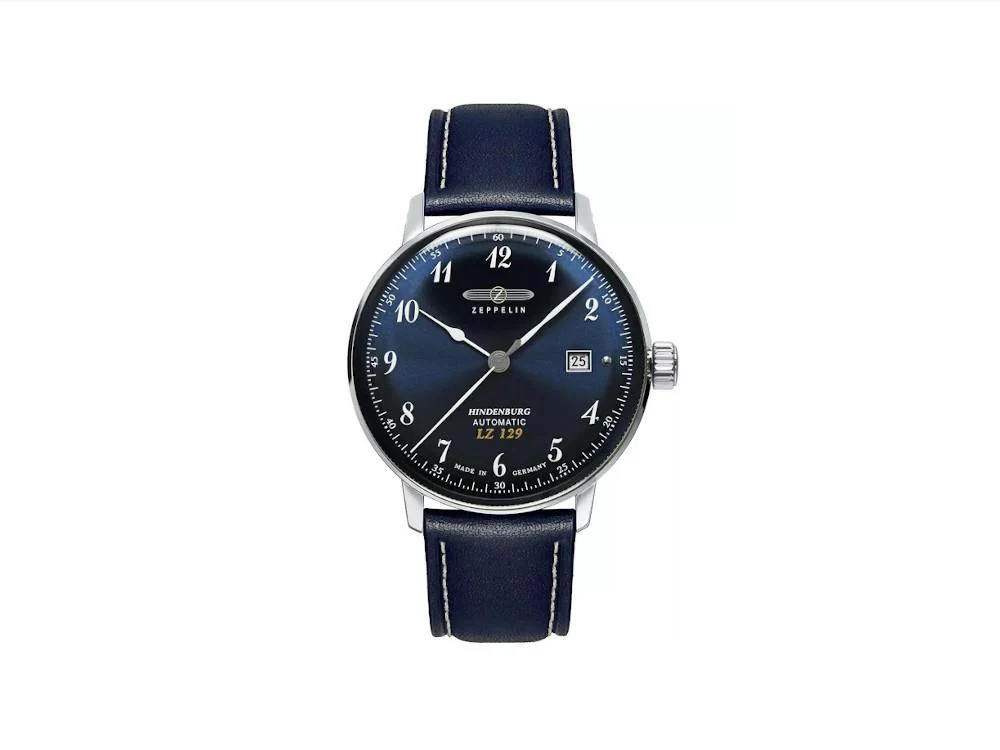 Zeppelin LZ 129 Hindenburg Automatic Watch, Blue, 40 mm, Day,  8056-3 - Image 2