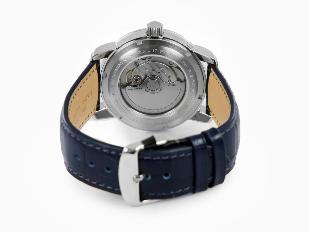 Zeppelin LZ 129 Hindenburg Automatic Watch, Blue, 42 mm, GMT 7668-3 - Image 3