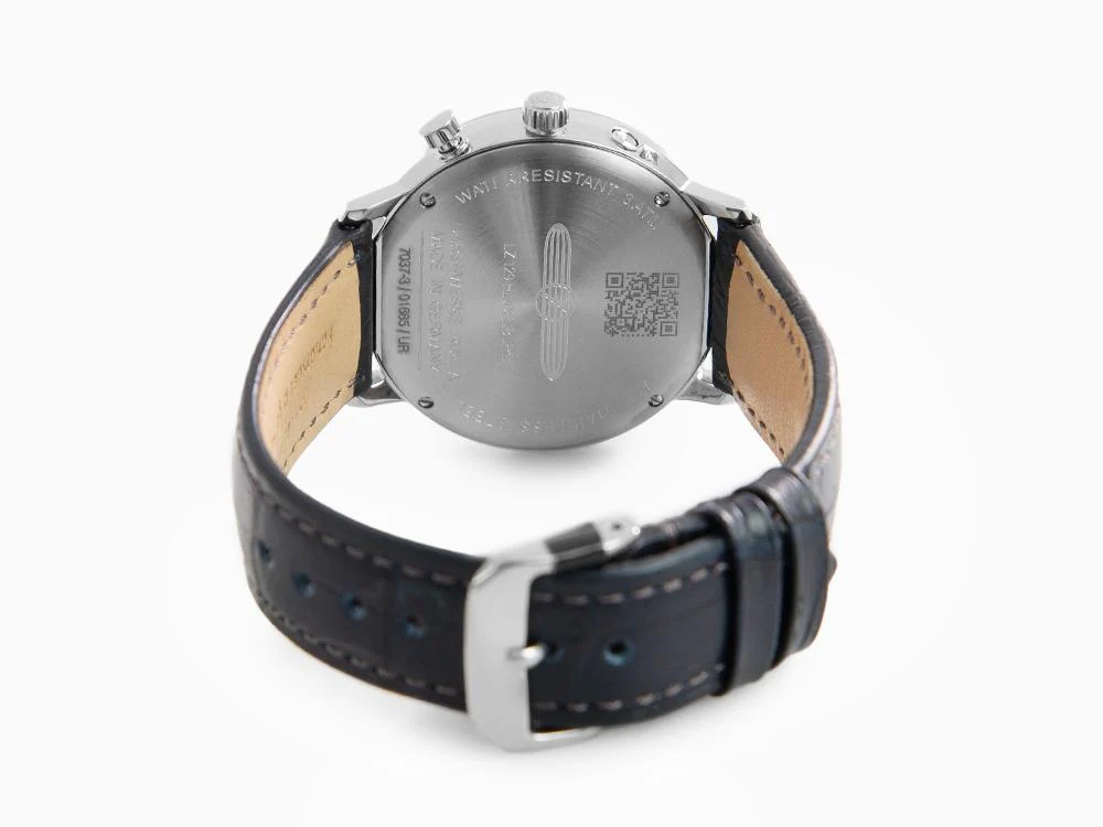 Zeppelin LZ 129 Hindenburg Moonphase Lady Quartz Watch, Blue, 36 mm, 7037-3 - Image 3