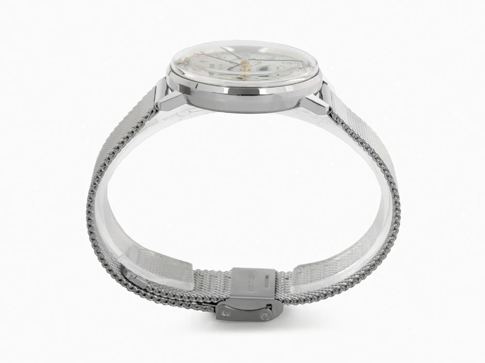 Zeppelin LZ 129 Hindenburg Moonphase Lady Quartz Watch, Silver, 36 mm, 7037M-1 - Image 6