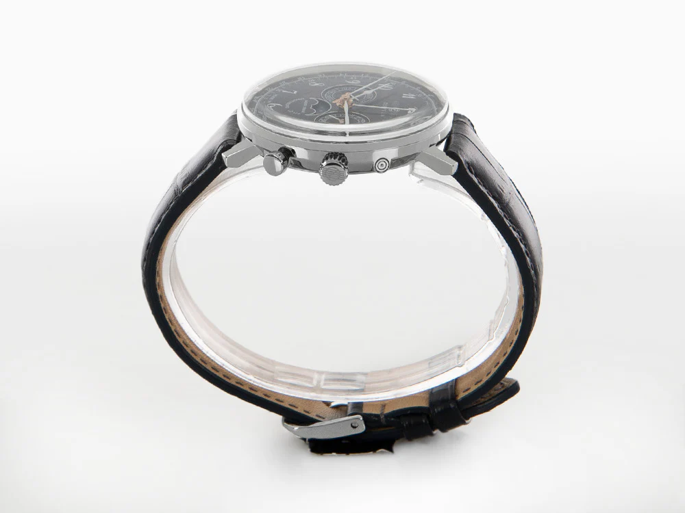 Zeppelin LZ 129 Hindenburg Moonphase Quartz Watch, Blue, 40 mm, 7036-3 - Image 5