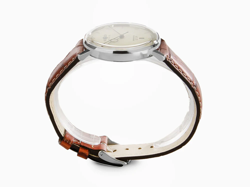 Zeppelin LZ 129 Hindenburg Quartz Watch, Beige, 40 mm, Day, Leather, 8042-5 - Image 6