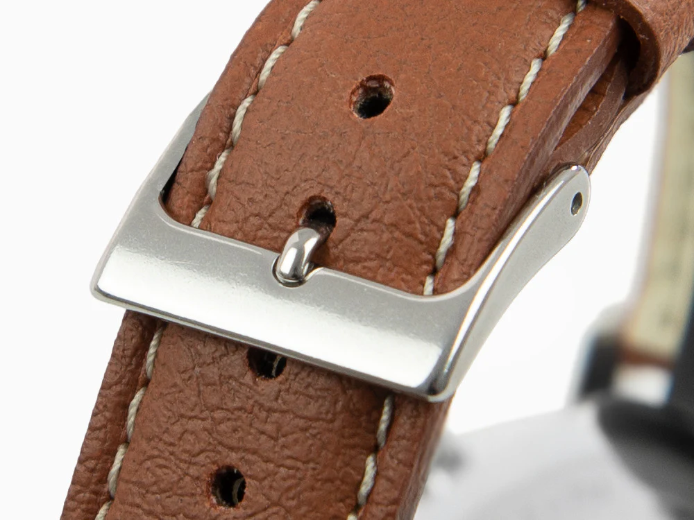 Zeppelin LZ 129 Hindenburg Quartz Watch, Beige, 41 mm, Day, Leather, 8086-5n - Image 9