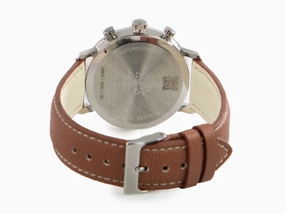Zeppelin LZ 129 Hindenburg Quartz Watch, Green, 41 mm, Day, Leather, 8086-4n - Image 3