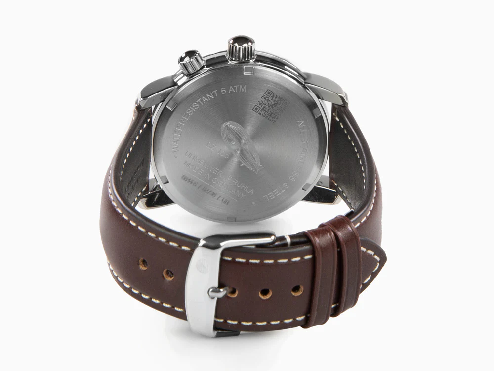 Zeppelin LZ126 Los Angeles Quartz Watch, Cream, 42 mm, GMT, Pulsemeter, 8644-5 - Image 3