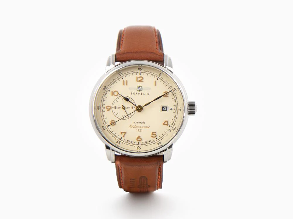 Zeppelin Méditerranée Automatic Watch, Beige, 40 mm, 9668-5 - Image 2