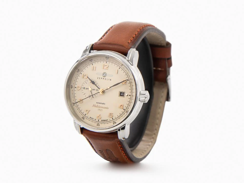 Zeppelin Méditerranée Automatic Watch, Beige, 40 mm, 9668-5 - Image 4