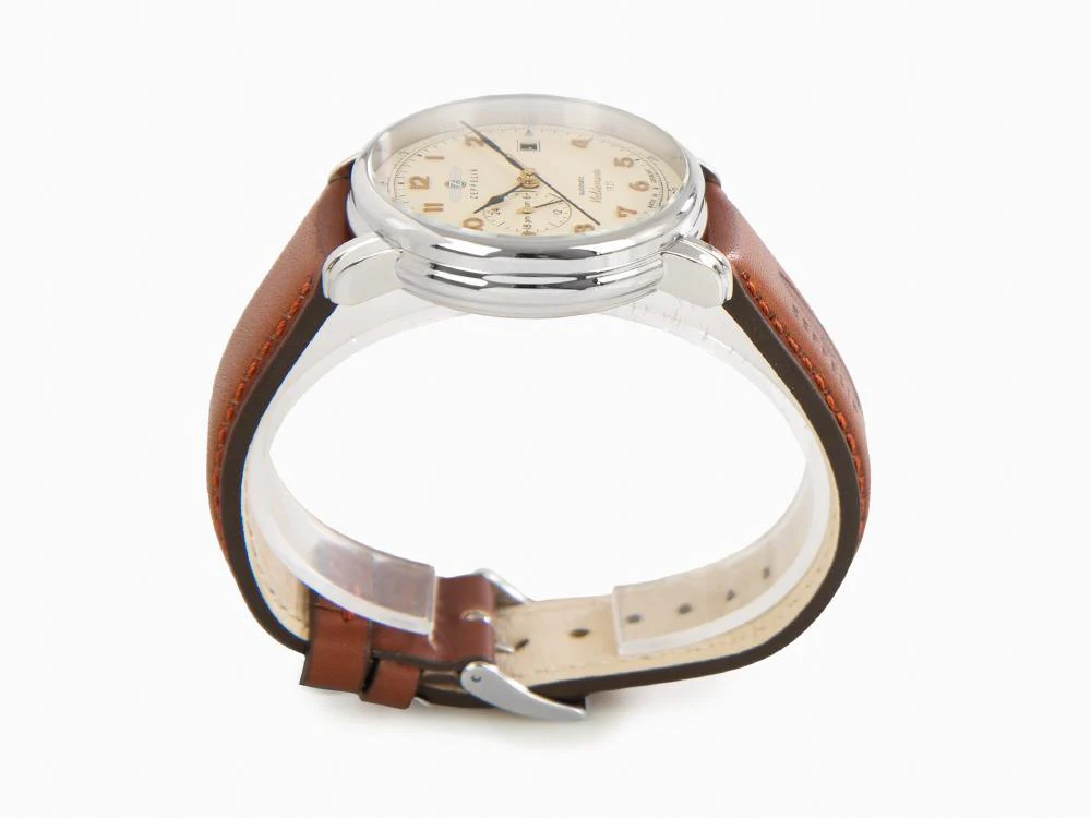 Zeppelin Méditerranée Automatic Watch, Beige, 40 mm, 9668-5 - Image 6